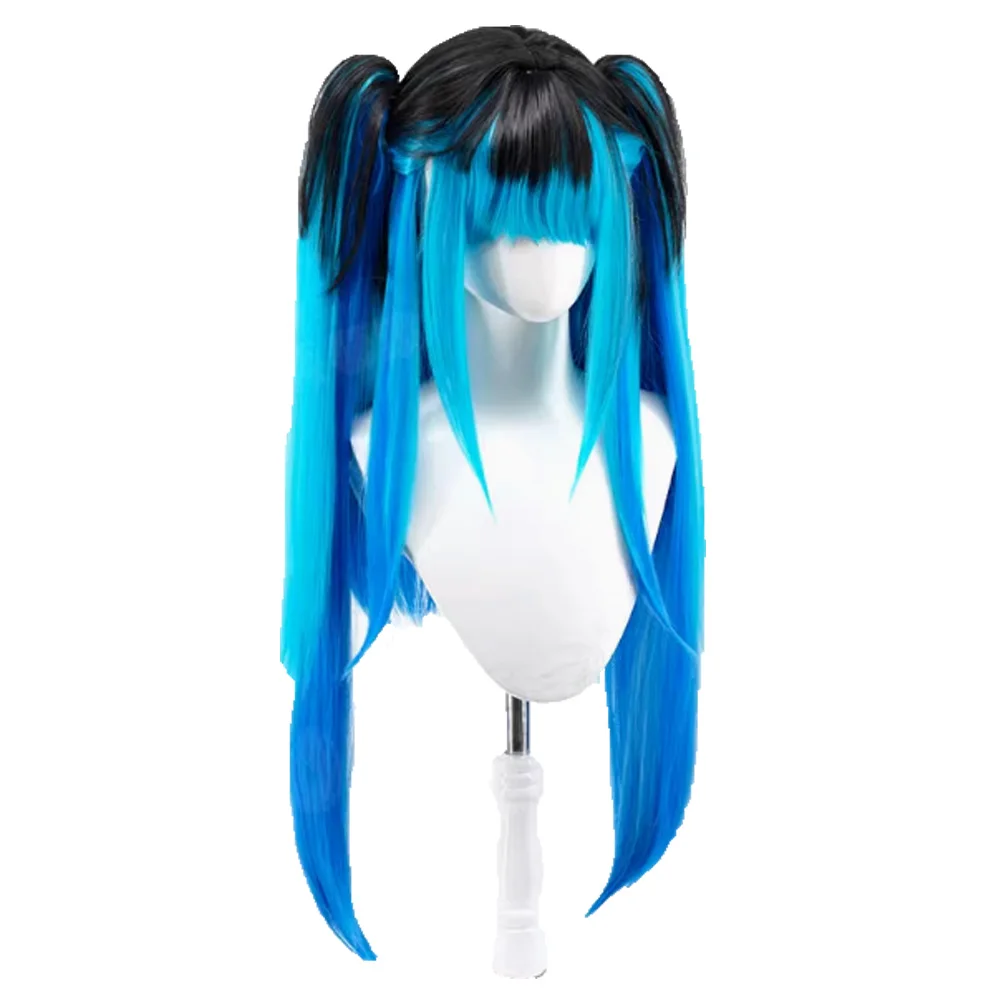 Tsukumo Kako Parrucche Gioco Centina Linea Accessori per costumi cosplay Parrucca blu nera Copricapi Donne Travestimento Ruolo Holloween Abiti