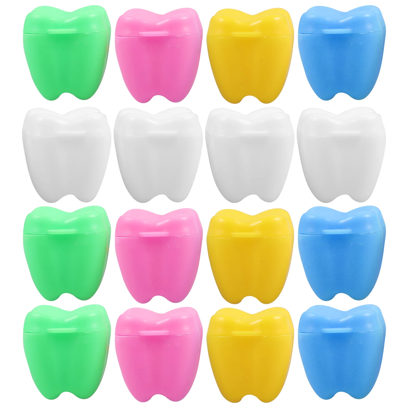 20 Pcs Souvenir Tooth Storage Box Baby Keepsake Cotton Thread Teeth Holder Kids Organizer