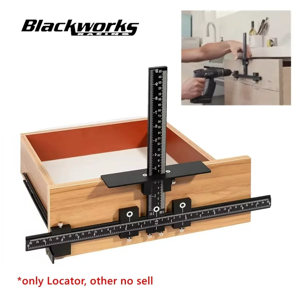 

For Fast Accurate Installation Door Drawer Knob Pull Handle Drill Guide Locator Aluminum Adjustable Cabinet Hardware Jig