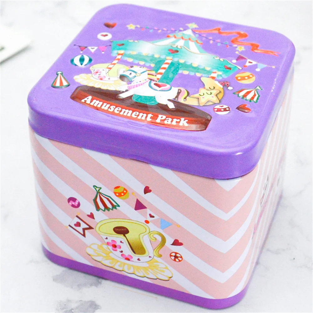 Colorful Mini Tin Box Sealed Jar Packing Boxes Jewelry Candy Box Small Storage Boxes Cans Coin Earrings Headphones Gift Box