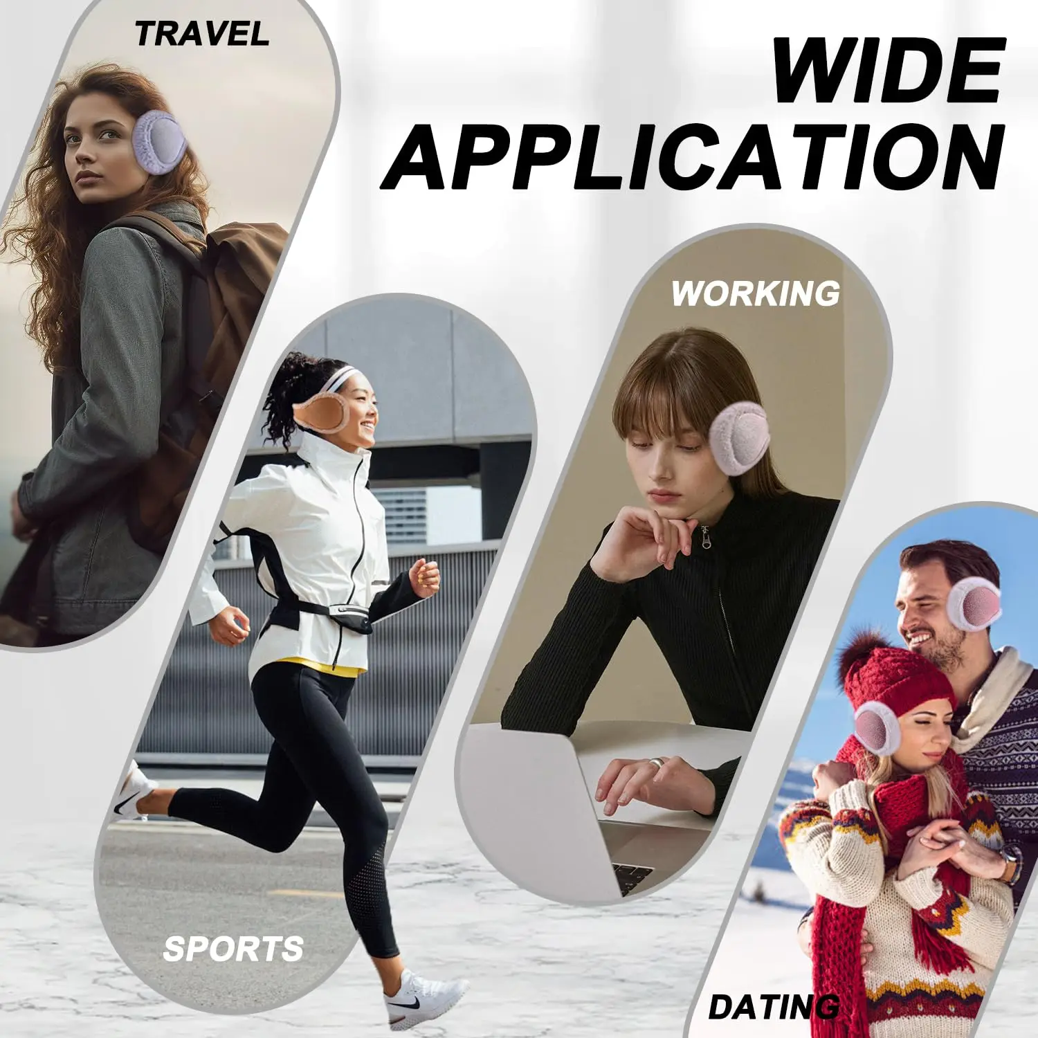 1 шт., зимние теплые меховые наушники унисекс для мужчин и женщин, утепленные наушники, плюшевые наушники для езды на велосипеде на открытом воздухе, лыжи