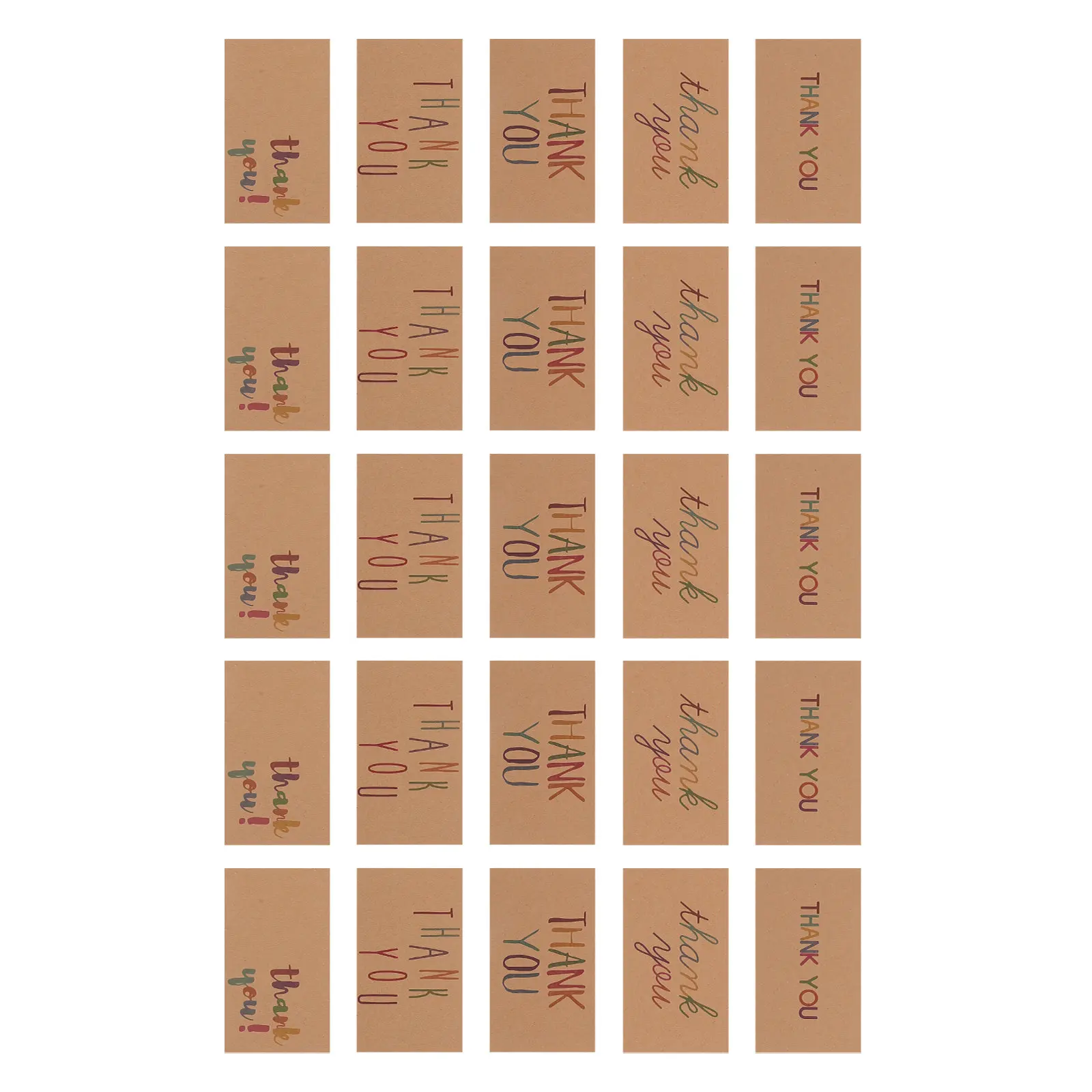 

150pcs Thank You Cards Coated Paper Greeting Cards For Wedding Festival Holiday Blessing Message Supply Creative
