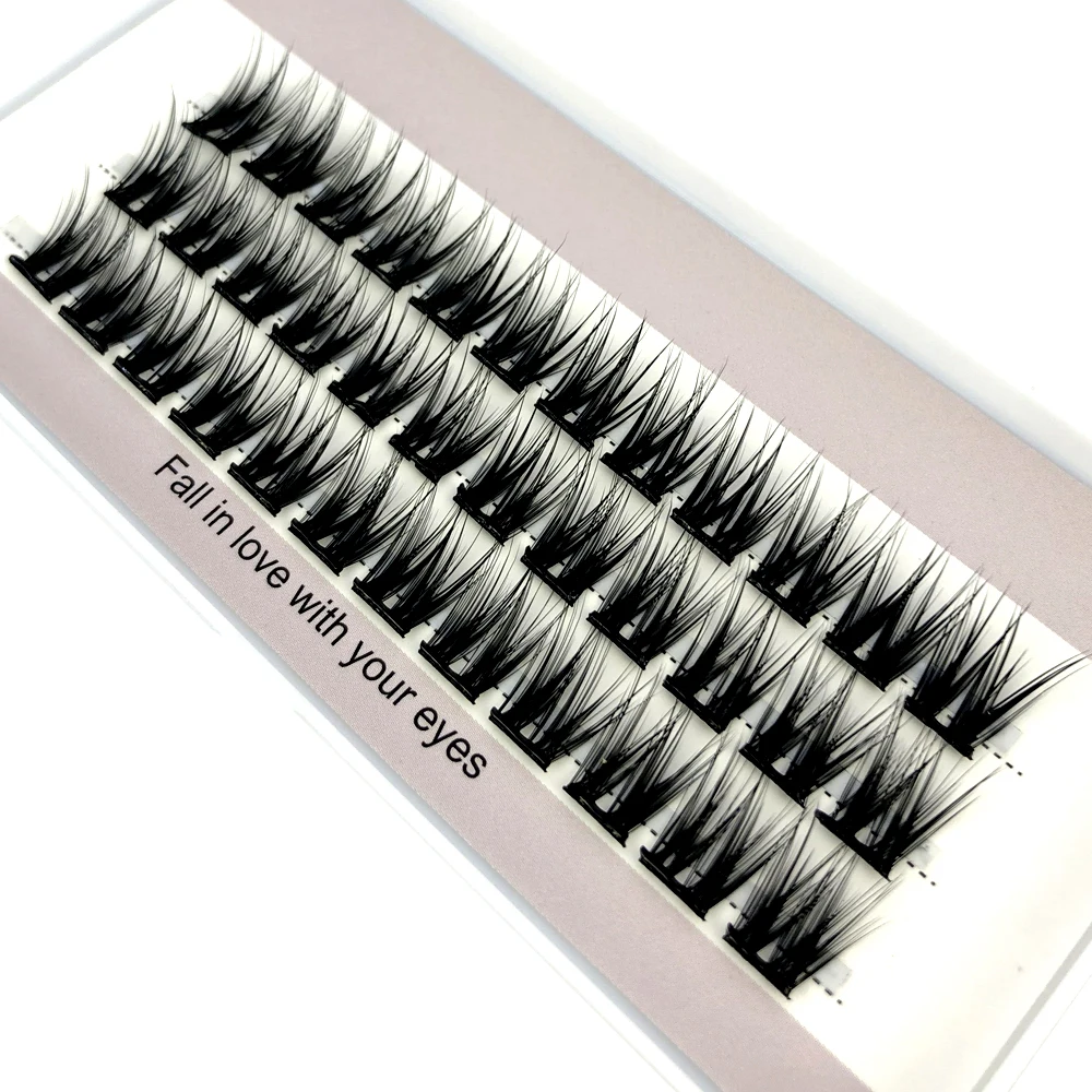 HBZGTLAD Selbstklebendes Wimpernbündel 36 DIY-Verlängerungen Natürlich Aussehende Wimpern Wiederverwendbar – Detail 6