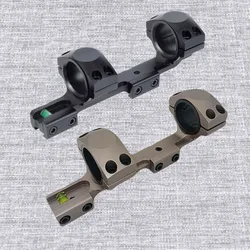 Tactical Optics One Piece 11mm Dovetail Scope Mount 1 inch 25.4mm 30mm Double Rings Hunting Accessories With Bubble Level