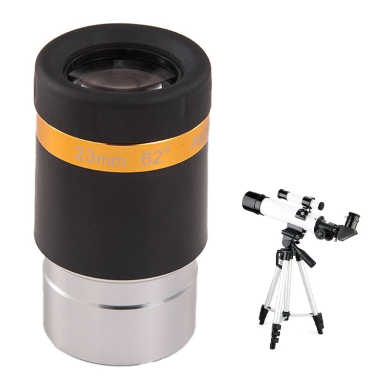Oculari Lente telescopica da 4/10/23 mm Oculare asferico da 62 gradi per A0KF da 1,25 pollici