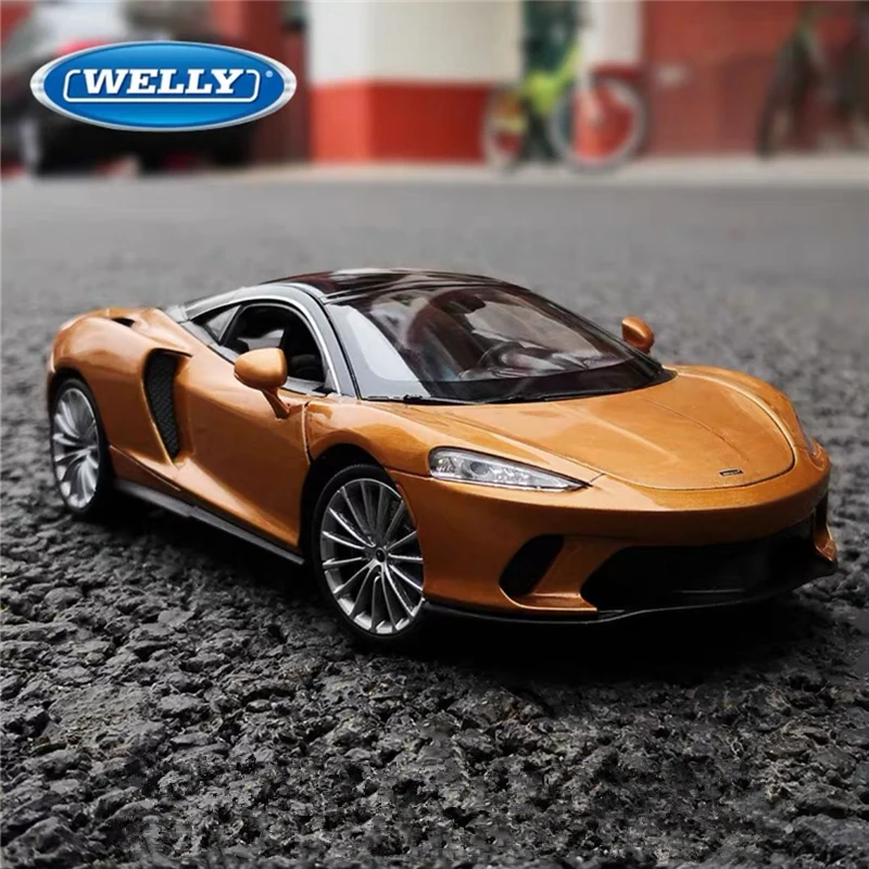 

WELLY 1:24 McLaren GT Alloy Sports Car Model Diecasts Metal Super Racing Car Vehicles Model Simulation Collection Kids Toys Gift