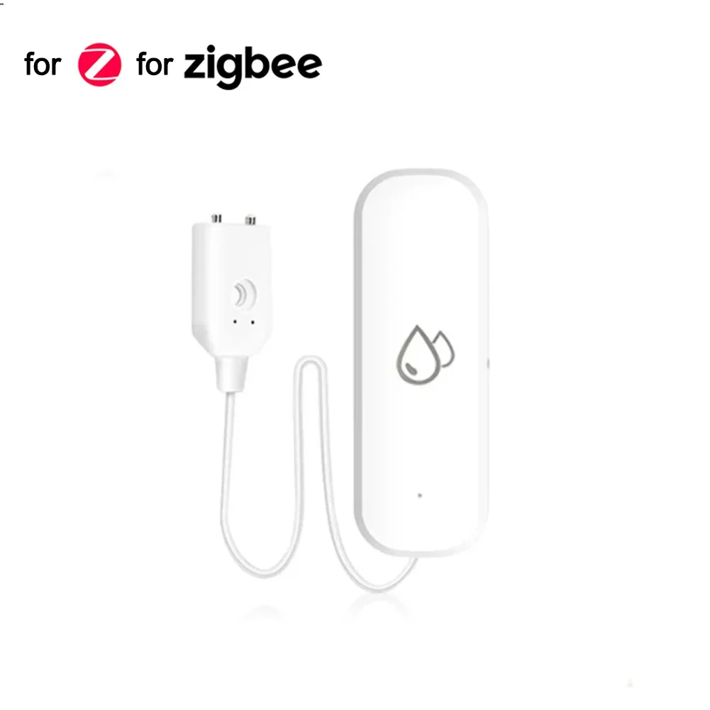 

For Zigbee Smart For Tuya WiFi Water Sensor Flood Leak Detector Remote Control Flood Overflow Alarm Water Leakage Alarm Sensor