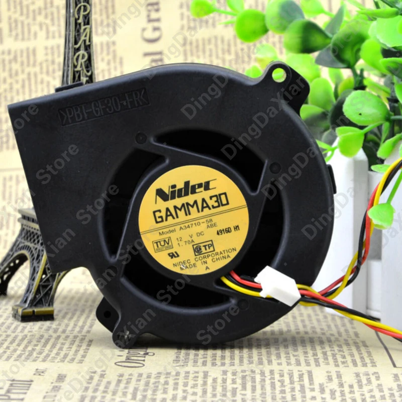 

X 1PCS For Nidec A34710-58 | DC12V 1.70A | 9.7CM | Turbo Blower High Power Cooling Fan