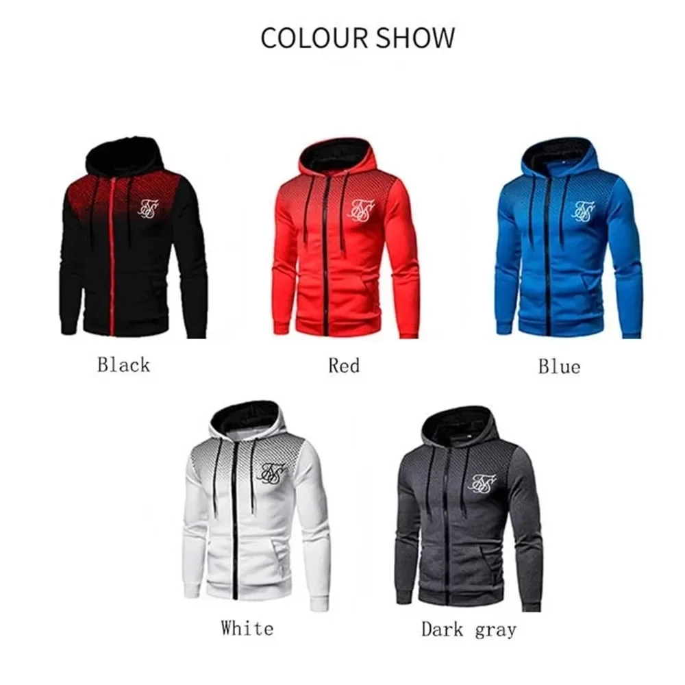 Fashion Hoody Trend Men's Hoodies Sweatshirts Fleece Pullover Hip Hop Streetwear SikSilk Outdoor Street Sports Running Training