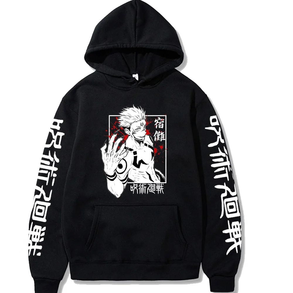 Ryomen Sukuna sweats à capuche impression graphique sweats pour les Fans décontracté à manches longues hommes/femmes vêtements Sudaderas Hip Hop à capuche