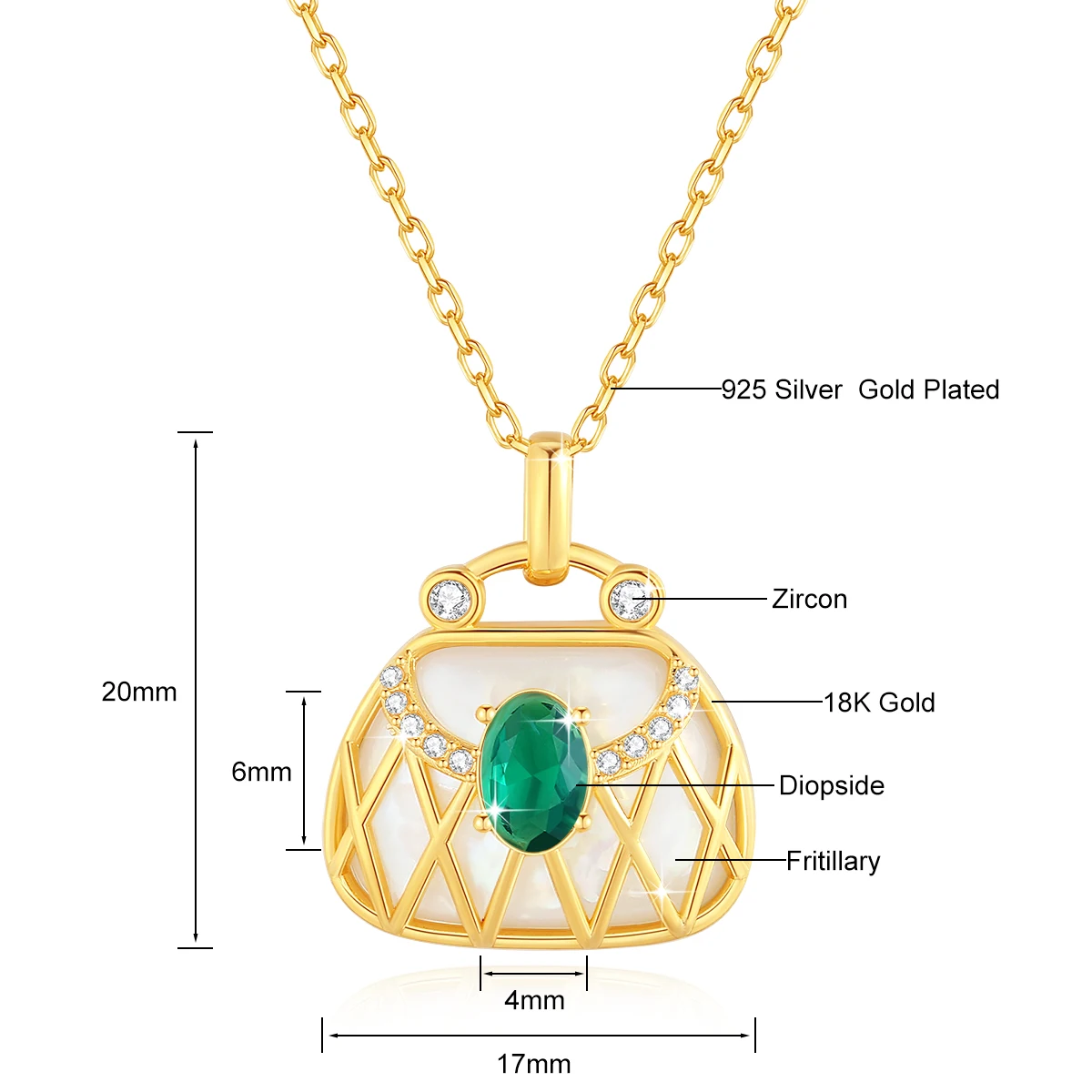 NONE Authentischer AU750 echter 18-Karat-Gold-Engel-Anhänger „Fall in Love“, für Damen, Gelbgold, Geschenk, stilvolles Geschenk, edler Schmuck 3