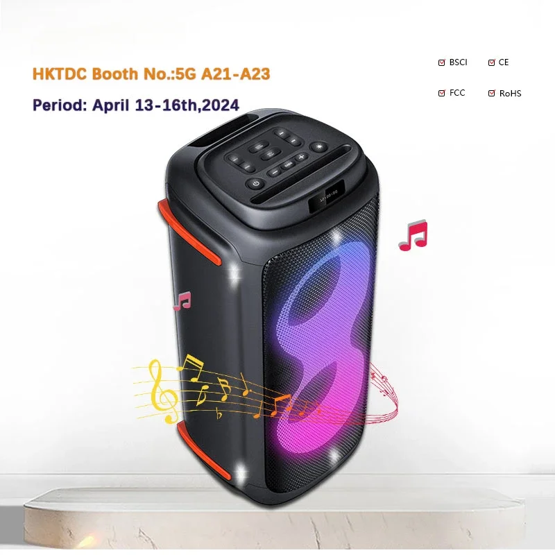 

Dual 6.5-inch Party Box Speaker Altavez Portatil Caixa De Som Waterproof Karaoke Speaker