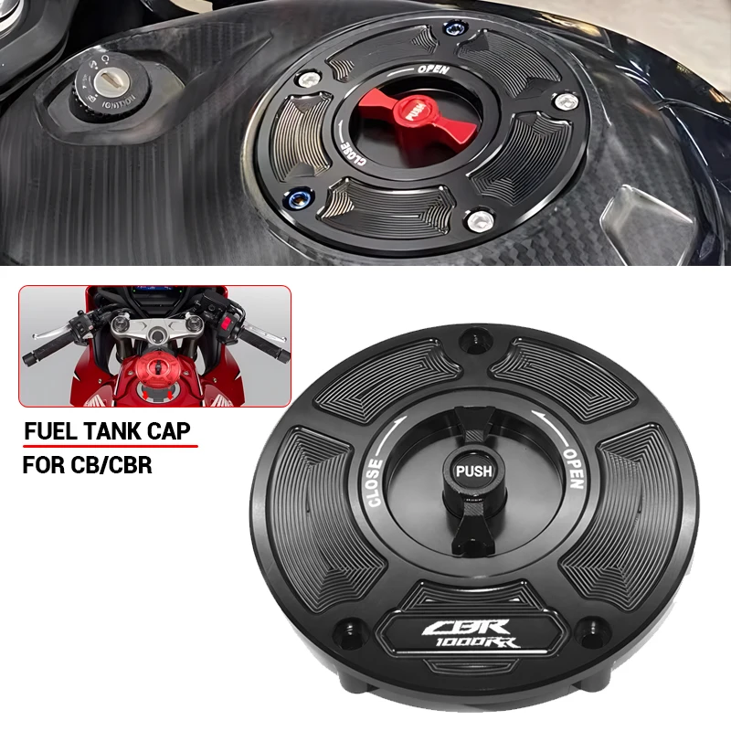 

CBR1000RR Motorcycle Fuel Tank Cap For CBR 1000RR SP 2017 RR-R 2014-2021 Quick Release Keyless Gas Tank Cover Accessories
