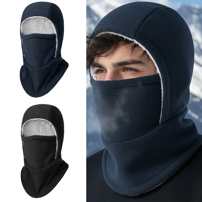 

Warm Fleece Riding Full Face Mask Covers Outdoor Balaclava Cycling Cap Motorcycle Ski Face Mask Warm Windproof Cover Hat