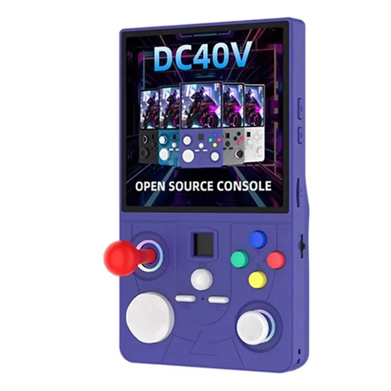DC40V Retro Handheld Game Console 4.0Inch IPS Screen RGB Light Effect Linux Wifi Gamepad Game Pad Supports 30+ Emulators