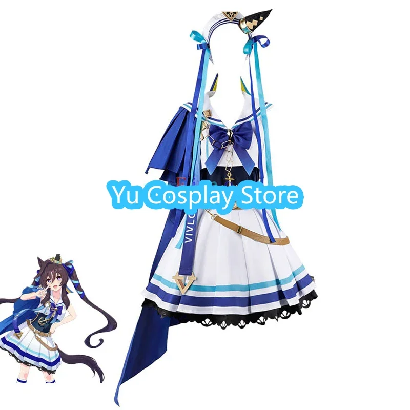 Game Pretty Derby Vivlos Cosplay Costume Women Cute Dress With Hat Halloween Carnival Uniform Anime Clothing Custom Made