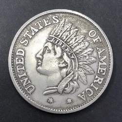 US 1851 Native American portrait 1 dollar commemorative coin Indian Replica collection custom metal challenge crypto Gift