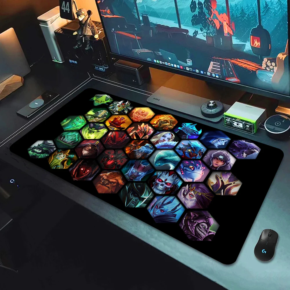 لوحة ماوس الكمبيوتر DOTA 2 لوحة ماوس الألعاب كبيرة الجدول السجاد قفل حافة الكمبيوتر المحمول اكسسوارات لوحة المفاتيح حصيرة مكتبية 900x400