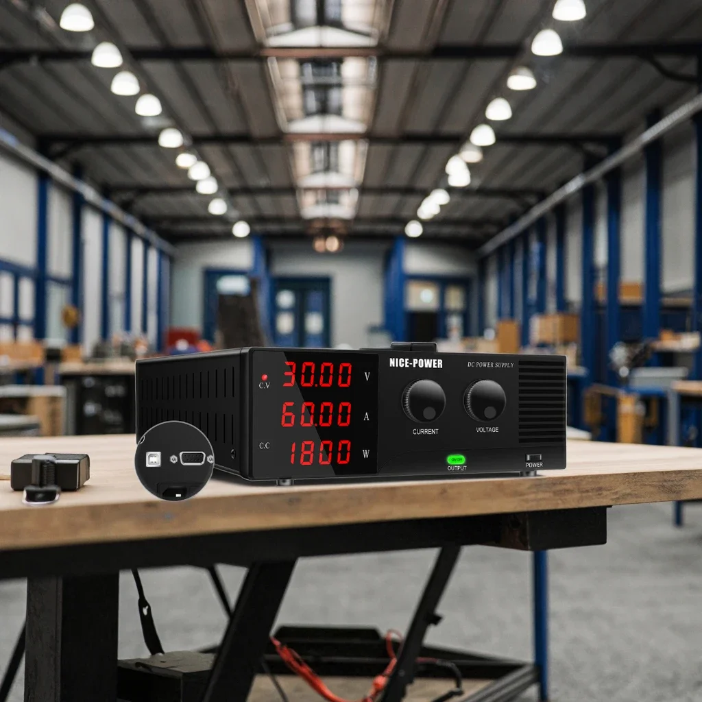 

TLF NICE-POWER R-SPS3060 30V 60A 1800W Digital Battery Charger Industrial High Power Adjustable DC Power Supply Mobile Phones 22