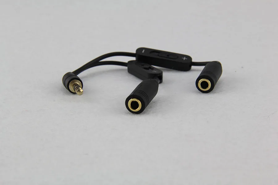 Jack 3.5 Bộ Chia Nam Đến 2 Nữ Jack Âm Thanh Stereo 3.5Mm Cáp Chia Cổng Adapter Âm Lượng Tai Nghe Điện Thoại cáp AUX