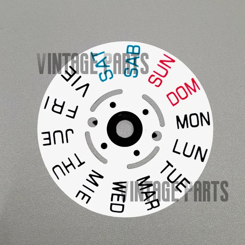 White black 3.8 hour date disc fit for Nh36 movement