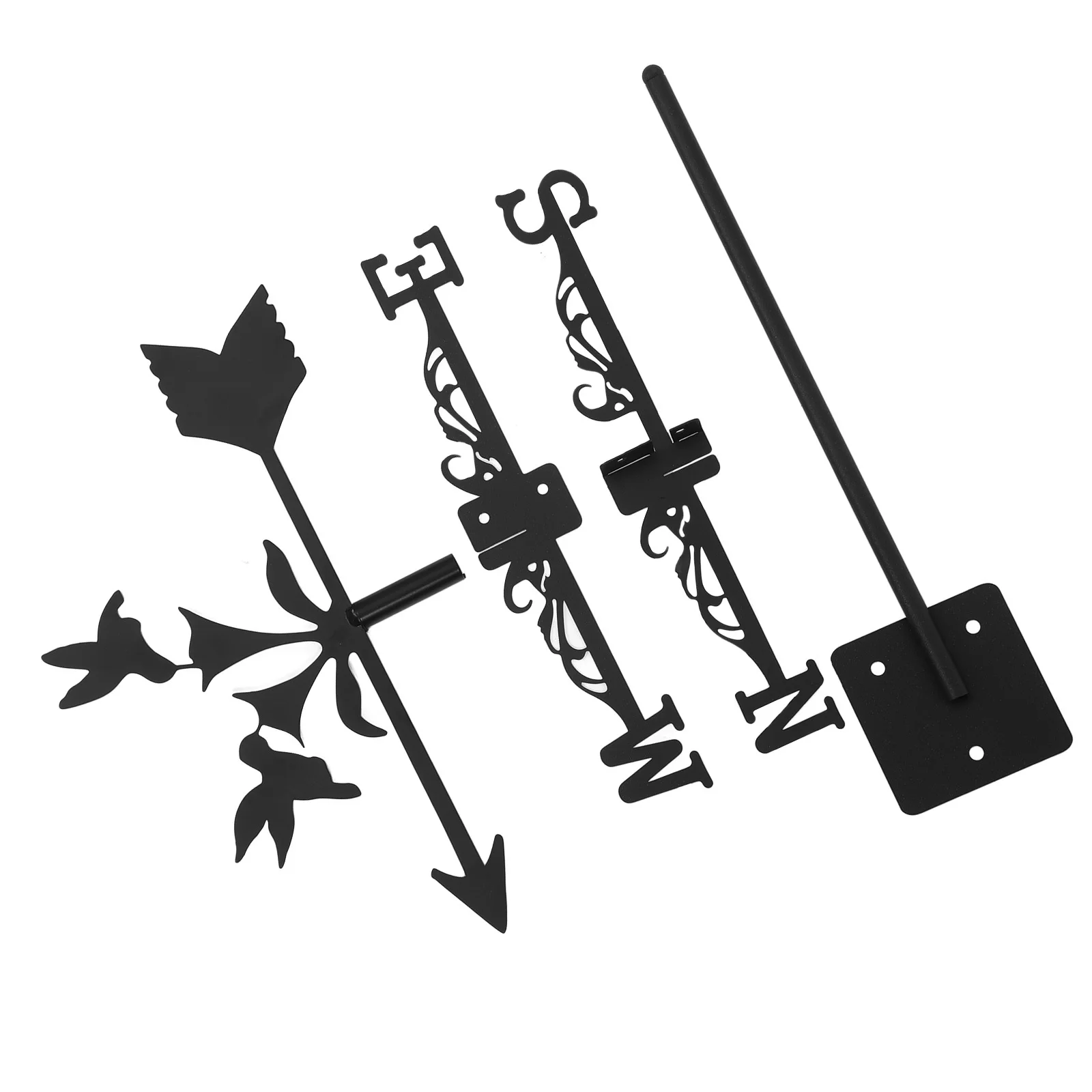 

Decorative Weather Vane for Garden Outdoor Wind Direction Indicator Metal Weathervane Lawn Yard Barn Pavilion Iron Structure