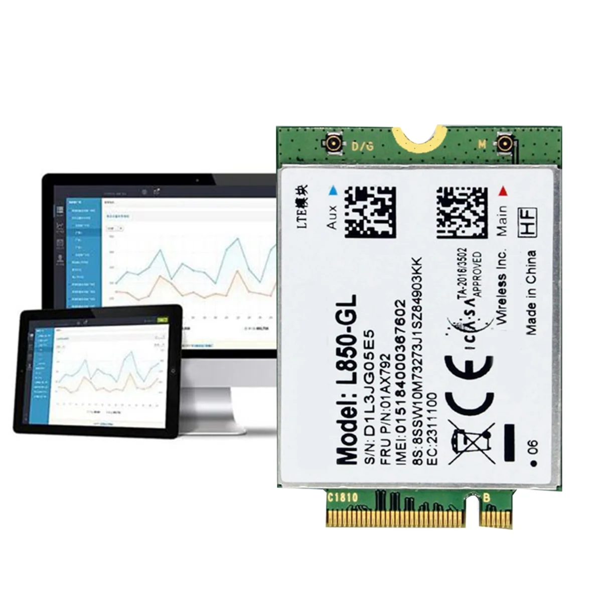 L850 GL WiFi Card 01AX792 NGFF M.2 Module for Lenovo ThinkPad T580 X280 L580 T480S T480