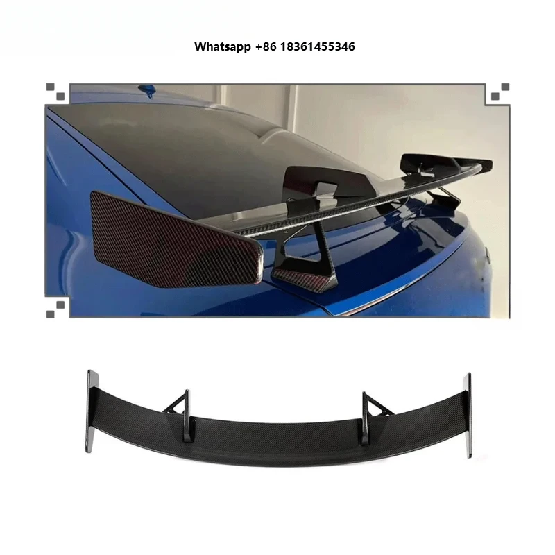 For TT TTS TTRS Coupe 2015-2020 High Quality Real Carbon Fiber Rear Trunk Spoiler Wing Lip