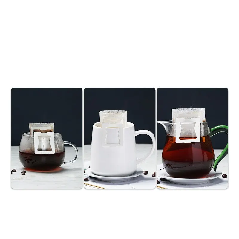 50pcs Hanging Ear Coffee Filter Paper Portable Drip Type Hand Rinsed Filter Cup image 3