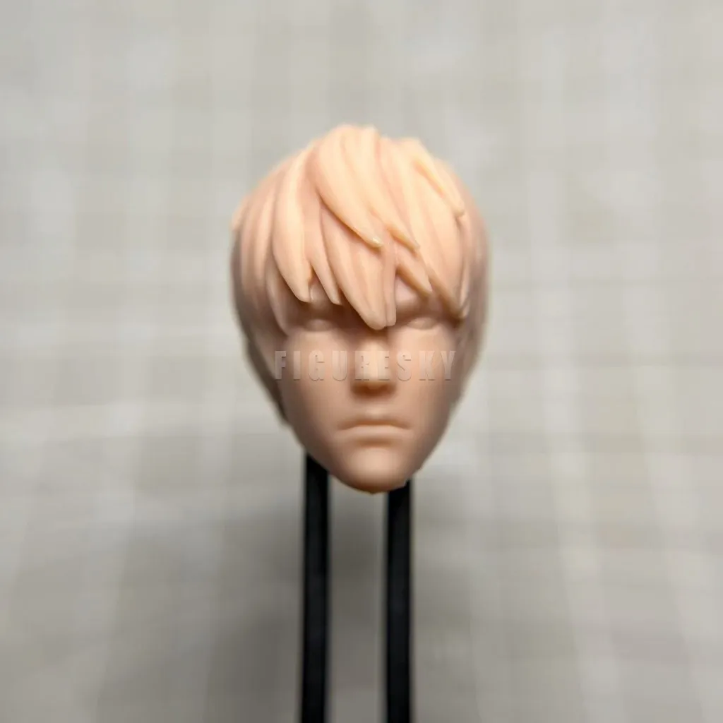 

HL1059 DIY Customized 1/18 1/12 1/10 Scale Asian Man Unpainted Head Sculpt for 3.75" 6" 7" Figure SHF ML Mafex Mez NECA Mcf