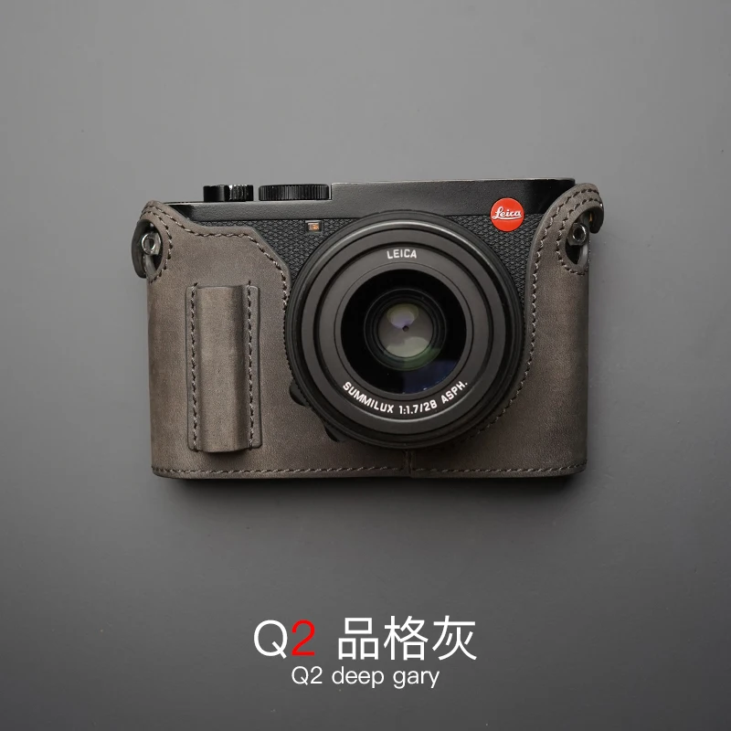 Mr.Stone voor Leica Q Q2 cameratas beschermhoes camera bodysuit camera typ116 handgemaakte lederen cameratas