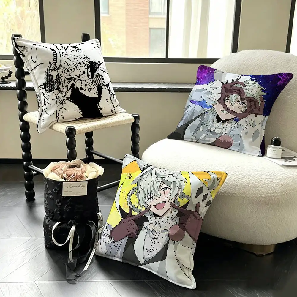 N-Nikolai Gogol BSD  Various Sizes Square Pillow Case For Car Home Bedchamber Decor