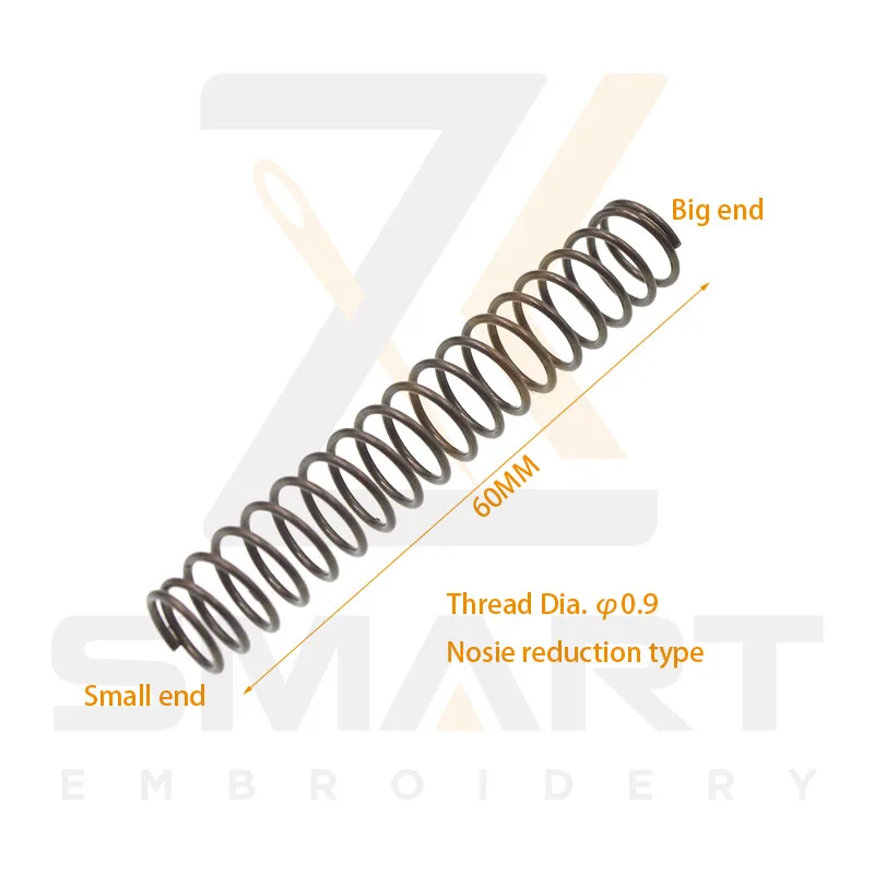 Presser Foot Return Spring Noise Reduction Type Thread Dia. 1MM Length 60MM Tajima SWF Chinese Embroidery Machine Parts