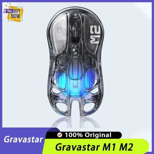 Ratón para juegos Gravastar M1/M2 de aleación de magnesio, inalámbrico, Bluetooth, triodo, Paw3395, ratón deportivo electrónico, luz RGB, PC Gamer de baja latencia