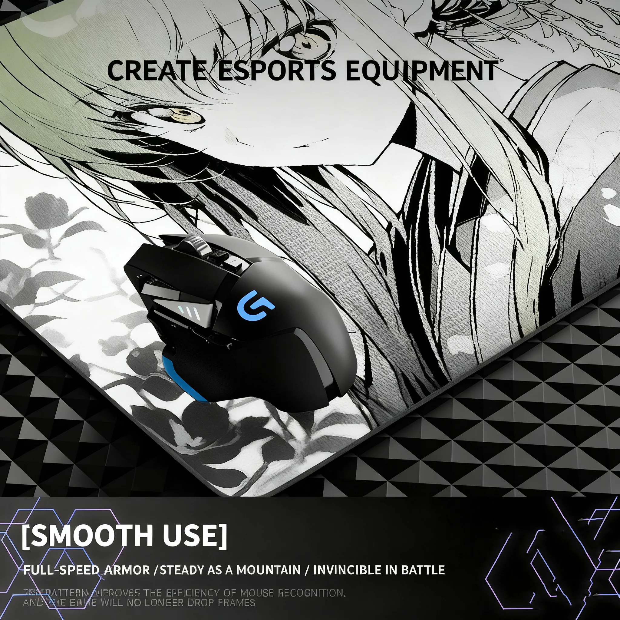 Comics Characters Glass Gaming Mouse Pad Frosted Surface Desk Tempered Glass Mouse Pad E-Sports FPS Game Glass Mat Mouse Pad