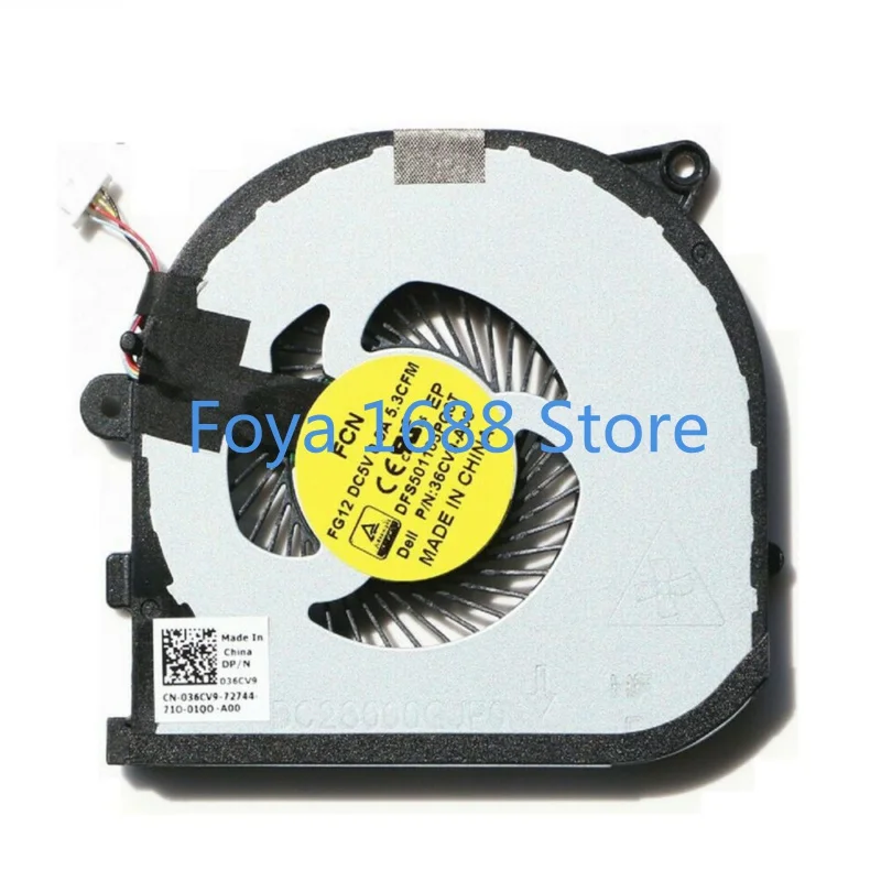 New GPU Cooling Fan 036CV9 For Dell XPS 15 9550 Precision 5510 FREE SHIPPING