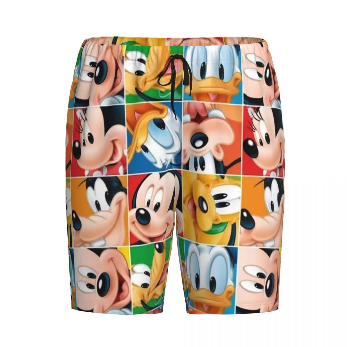مخصص مطبوعة الكرتون الرسوم المتحركة ميني ميكي ماوس بيجامة السراويل الرجال ملابس خاصة قيعان النوم قصيرة Pjs مع جيوب