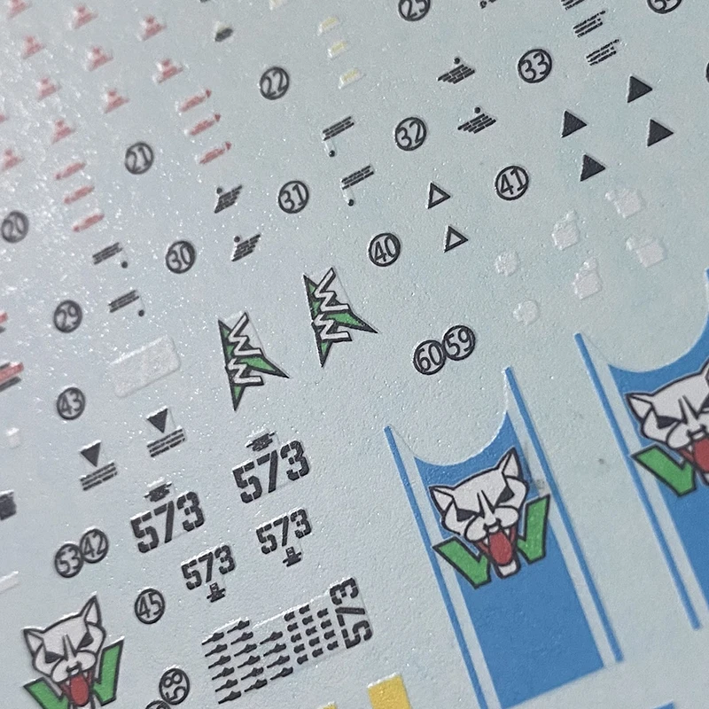 Model Decals Water Slide Decals Tool For 1/144 RG White Wold + Black Tristar ZAKU II Sticker Models Toys Accessories