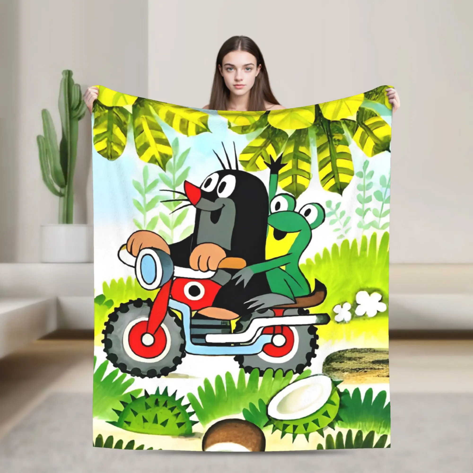 

Одеяло с героями мультфильмов «Маленький крот» в стиле аниме, фланелевые потрясающие мягкие одеяла для дома, осень/зима