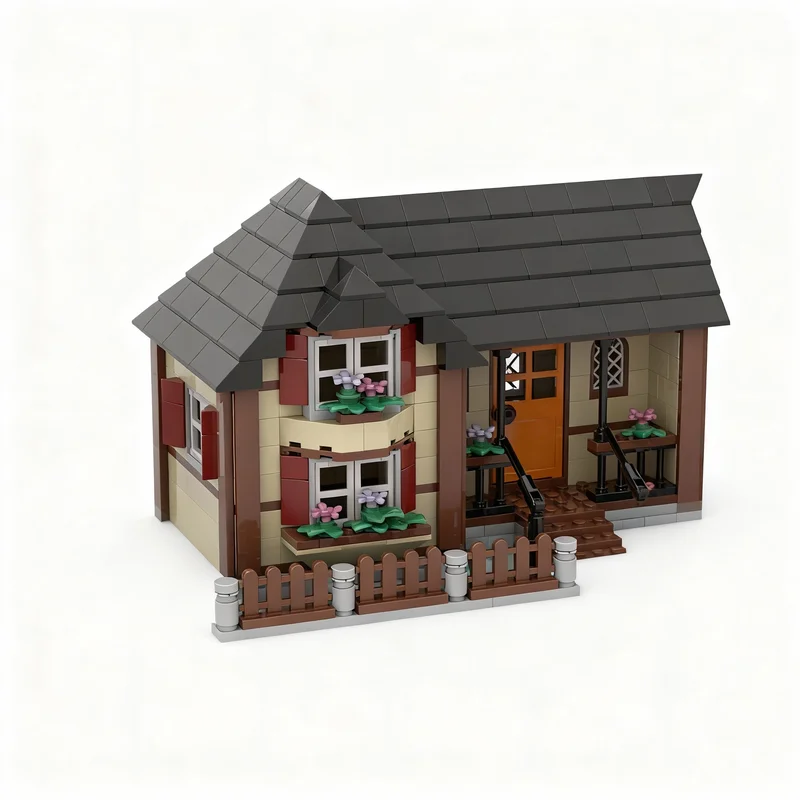 451-pz-moc-city-k-town-country-house-black-forest-modello-giocattolo-mattoncini-da-costruzione-architettura-regali-di-natale-educazione-bambini