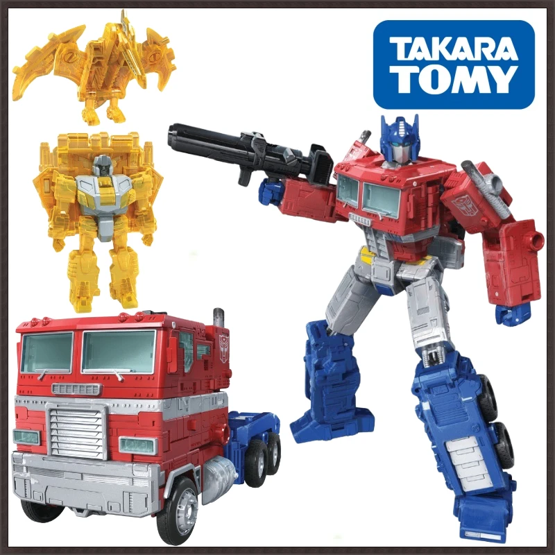 In Stock Takara Tomy Transformers G Series Netflix Optimus Prime set Figure Model Anime Action Deformation Robot Car Kid Gift