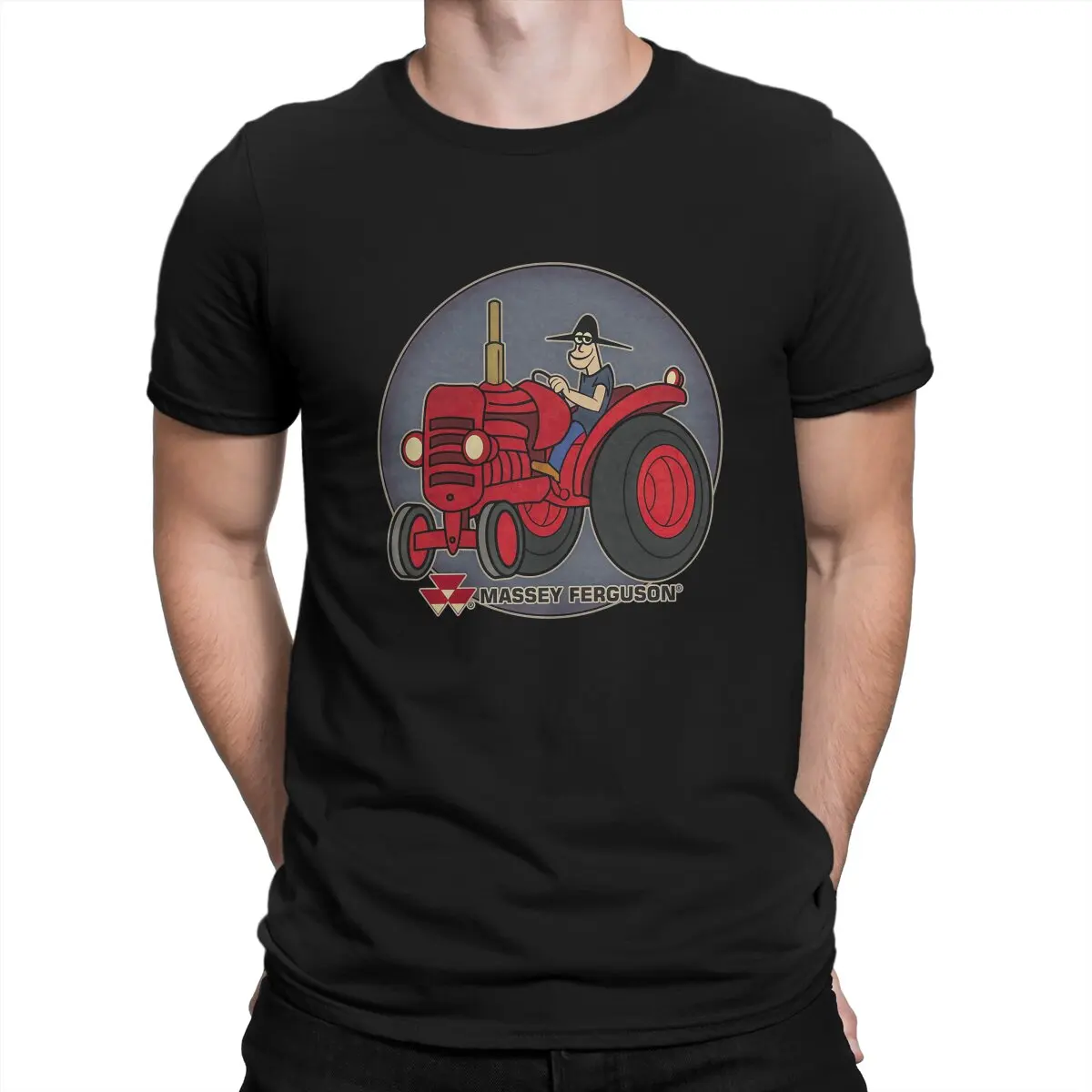 Massey Ferguson Men's TShirt Cartoon Logo Distinctive T Shirt Original Sweatshirts New Trend