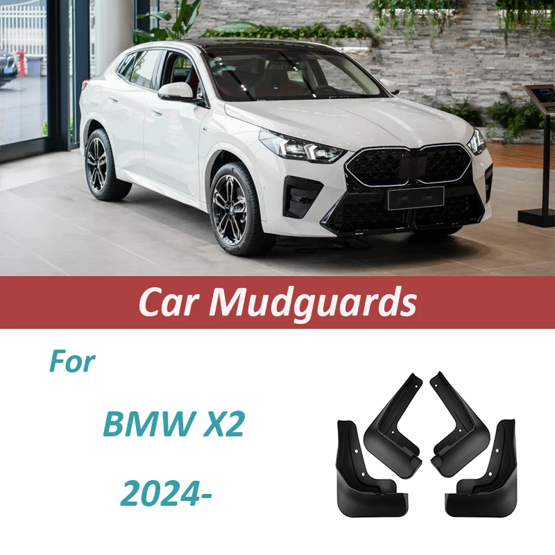 

Car Mudguards Waterproof Auto Mud Flaps Splash Guard For BMW X2 2024 Front Rear Fender Car Accessories 4Pcs/Set Splash Guards