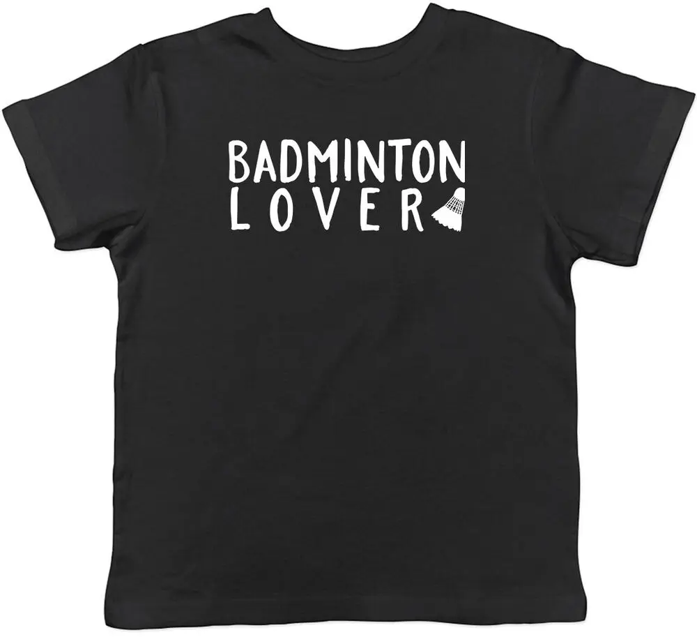 

Badminton Lover Childrens Kids T-Shirt Boys Girls High Quality 100%Cotton Short Sleeve