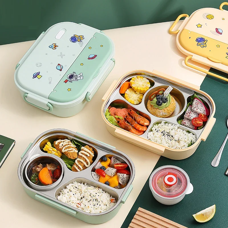 PizzAthome 316 Stainless Steel Lunch Box Food Grade Bento Box for Kids Adult Stackable 2 Layer Containers Leakproof Lunch Box