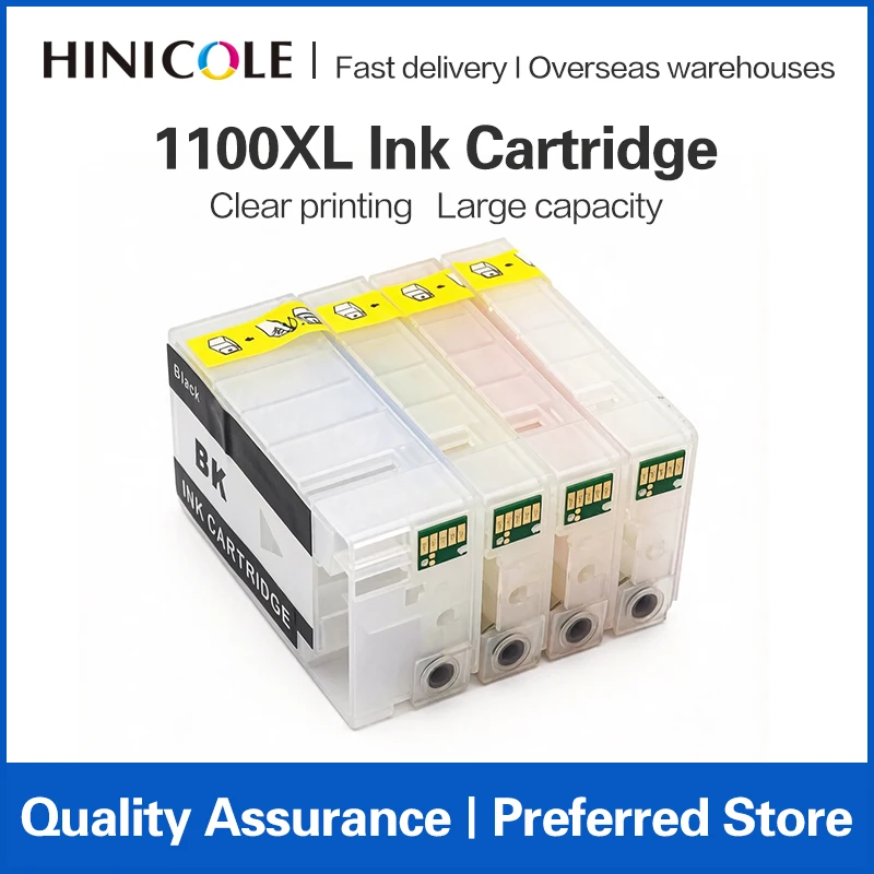 HINICOLE PGI1100XL PGI-1100 PGI 1100XL Empty Ink Cartridge With Auto Reset Chip For Canon MAXIFY MB2010 MB2110 MB2710 Printers