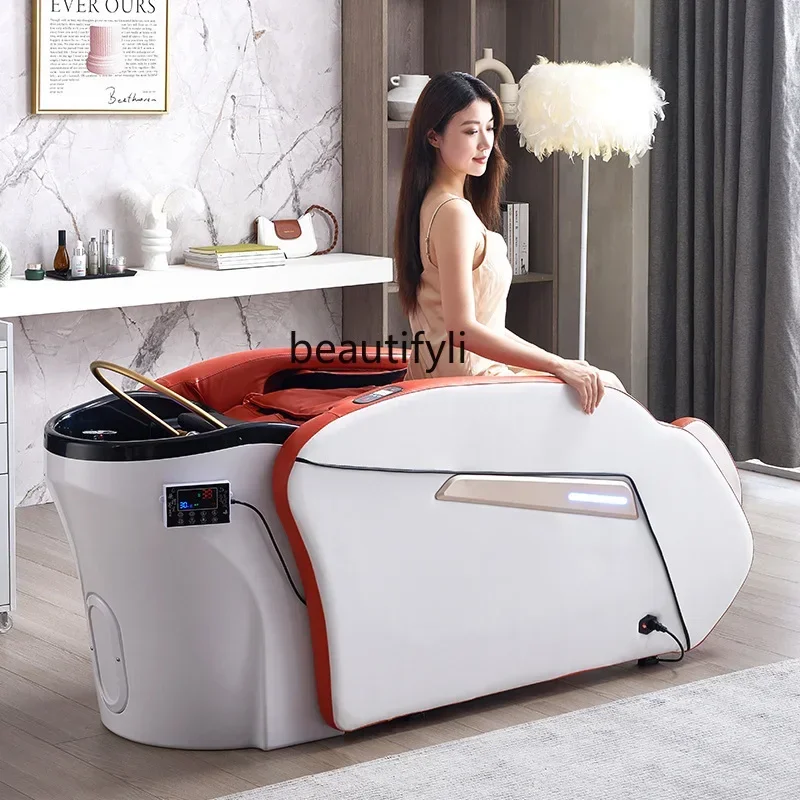 

Z189 Intelligent electric massage shampoo integrated bedside treatment bed semi-reclining, with fumigation water circulation