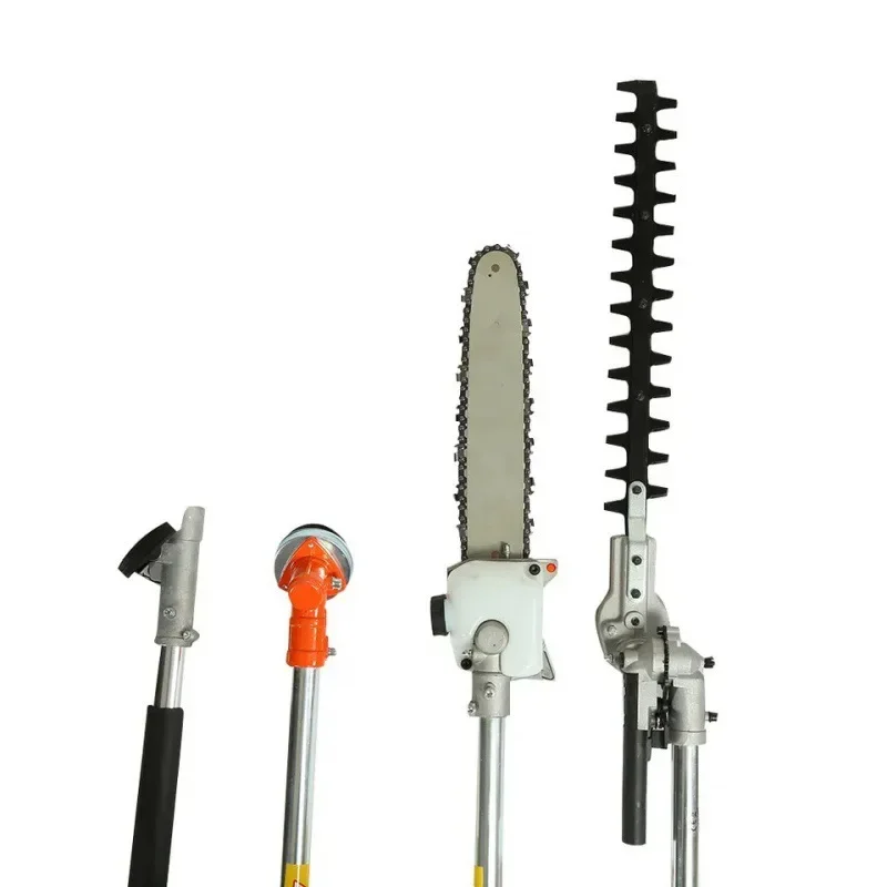 High Power 52CC 2-Stroke Garden Tool, Multifunctional Brush Cutter with High Branch Saw & Gas Grass Weeder