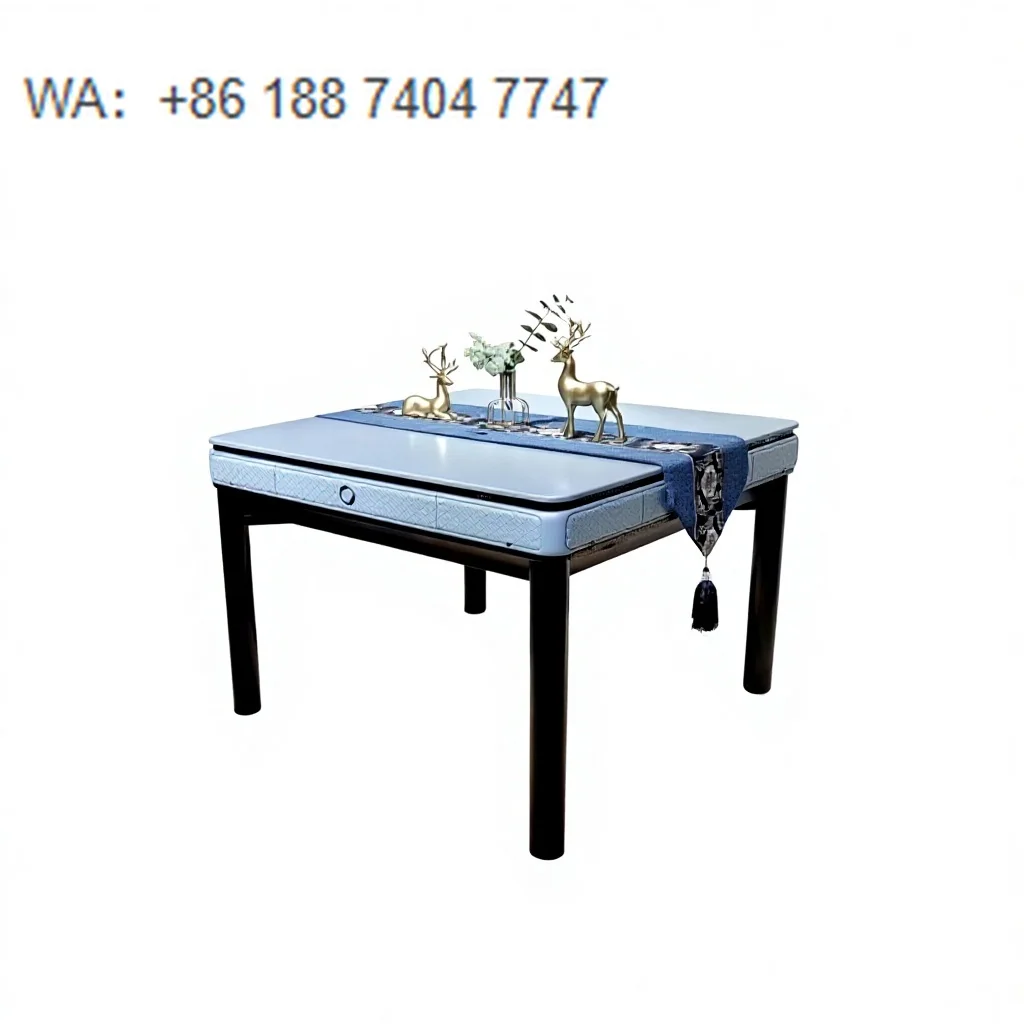 

Custom Luxury Mini Acrylic Vietnamese Crystal Mahjong Sets Vietnam Electric Full Automatic Foldable Mahjong Table