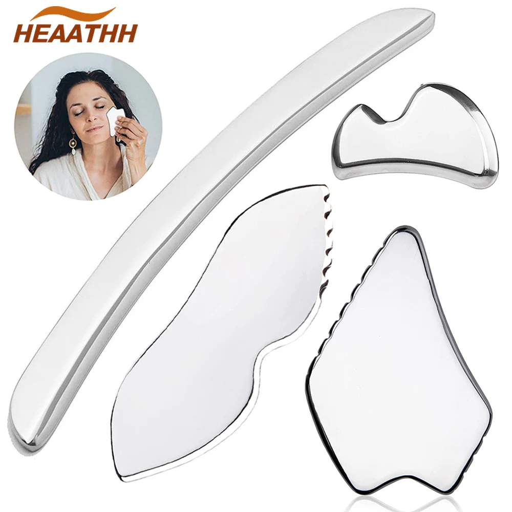 

Stainless Steel Gua Sha Scraping Massage Tool Muscle Scraper Soft Tissue Mobilization Physical Therapy Back Legs Arms Shoulder